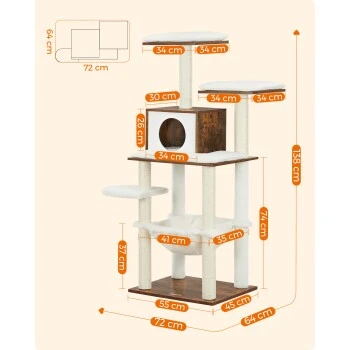 FEANDREA Katzenmöbel 138cm Modern 6 FEANDREA Katzenmöbel 138cm Modern – Bild 4