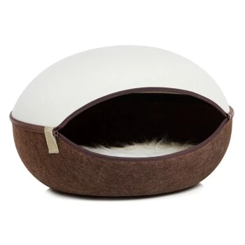 Canadian Cat Company Filz Katzennest Braun/ Beige 5 Canadian Cat Company Filz Katzennest Braun/ Beige – Bild 3