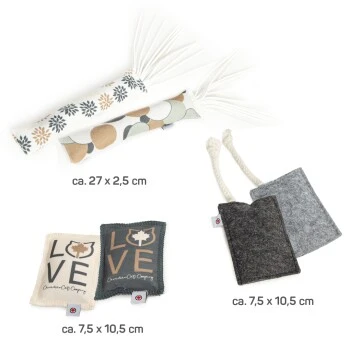 Canadian Cat Company Baldrian & Catnipspielzeug Probierset Spielkissen, 6er Pack 4 Canadian Cat Company Baldrian & Catnipspielzeug Probierset Spielkissen, 6er Pack – Bild 2