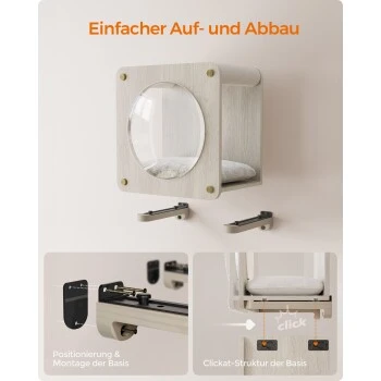 FEANDREA Clickat Katzenhöhle Kletterwand 5 FEANDREA Clickat Katzenhöhle Kletterwand – Bild 3