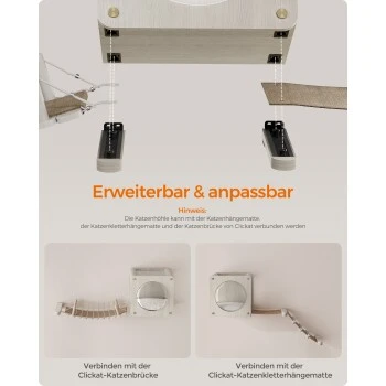 FEANDREA Clickat Katzenhöhle Kletterwand 6 FEANDREA Clickat Katzenhöhle Kletterwand – Bild 4