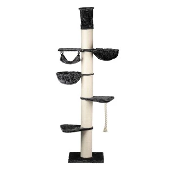 RHR Quality Kratzbaum Maine Coon Tower Crown Anthrazit/ Grau 3 RHR Quality Kratzbaum Maine Coon Tower Crown Anthrazit/ Grau