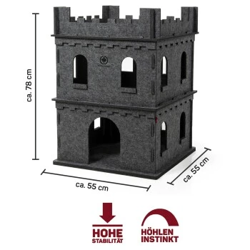 Canadian Cat Company Filz Katzenburg Felty Fort 10 Canadian Cat Company Filz Katzenburg Felty Fort – Bild 8