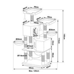 Lionto Kratzbaum, Höhe 145 Cm Hellgrau 15 Lionto Kratzbaum, Höhe 145 Cm Hellgrau -Catitea Geschaft b19a418f757eaebc35621dcad78b971e021fffb7 1657026 de DE b921e4acecfb042d73d1777669d628121ff07d69VSe2CY
