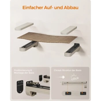 FEANDREA Clickat Katzenmöbel 3er Set, Für Die Wand 8 FEANDREA Clickat Katzenmöbel 3er Set, Für Die Wand – Bild 6