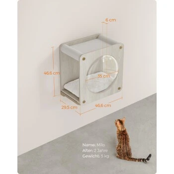 FEANDREA Clickat Katzenhöhle Kletterwand 8 FEANDREA Clickat Katzenhöhle Kletterwand – Bild 6