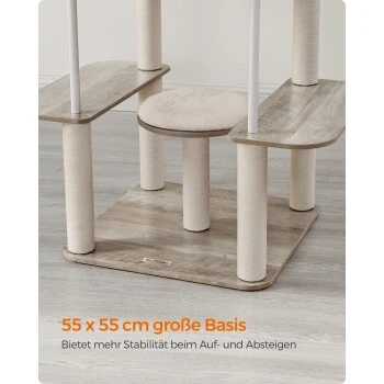 FEANDREA Kratzbaum 360° drehbare Plüschbälle 4 FEANDREA Kratzbaum 360° drehbare Plüschbälle – Bild 2