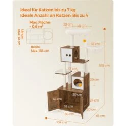 FEANDREA Kratzbaum 185cm Mit Katzenklo-Schrank Vintagebraun Braun 17 FEANDREA Kratzbaum 185cm Mit Katzenklo-Schrank Vintagebraun Braun -Catitea Geschaft ef702a934169643329ef7735ec0eb80e5b50d44e 1666851 de DE 05946d30530dc299ffe9ab06919c6838bc130f73Cjzqvr